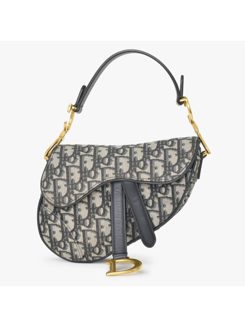 Dior Saddle Mini Bag M ZQ Oblique Navy